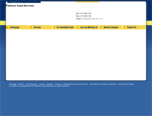 Tablet Screenshot of platinumauctioninfo.com